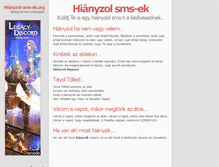 Tablet Screenshot of hianyzol.sms-ek.org