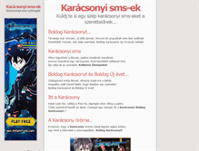 Tablet Screenshot of karacsonyi.sms-ek.org