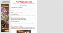 Desktop Screenshot of nevnapi.sms-ek.org