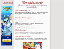 Tablet Screenshot of nevnapi.sms-ek.org